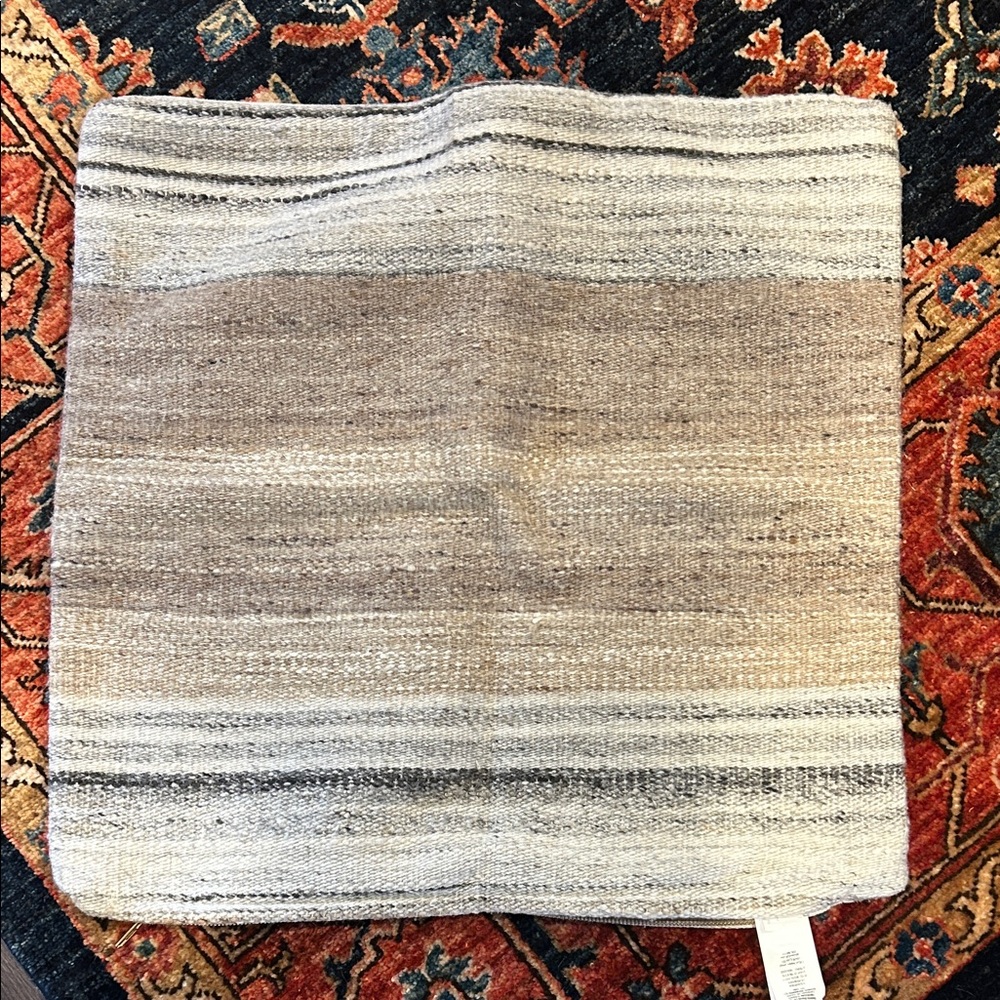 Pottery Barn Kolten Striped Pillow Cover